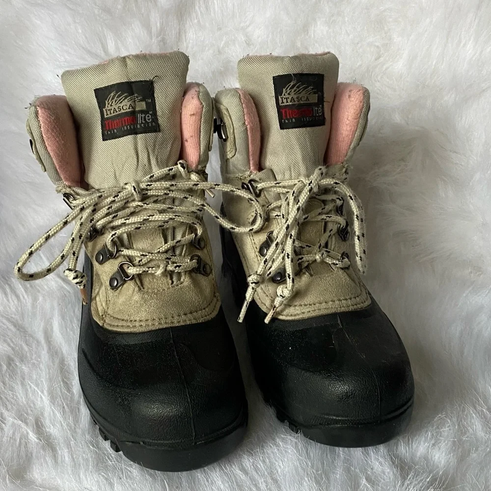 Itasca Thermo Lite Boots Women’s Size 8 Lace Up No‎ Insoles